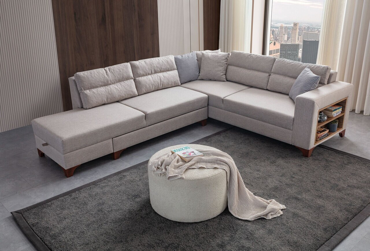 Coltar, Atelier del Sofa, 752EST1388, Lemn de carpen/PAL melaminat, Crem - view 2