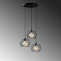 Lustra, Tatum, 584TTM2114, Metal, Negru