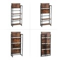 Biblioteca, Vasagle, 60 x 30 x 125.5 cm, fier/PAL, maro rustic