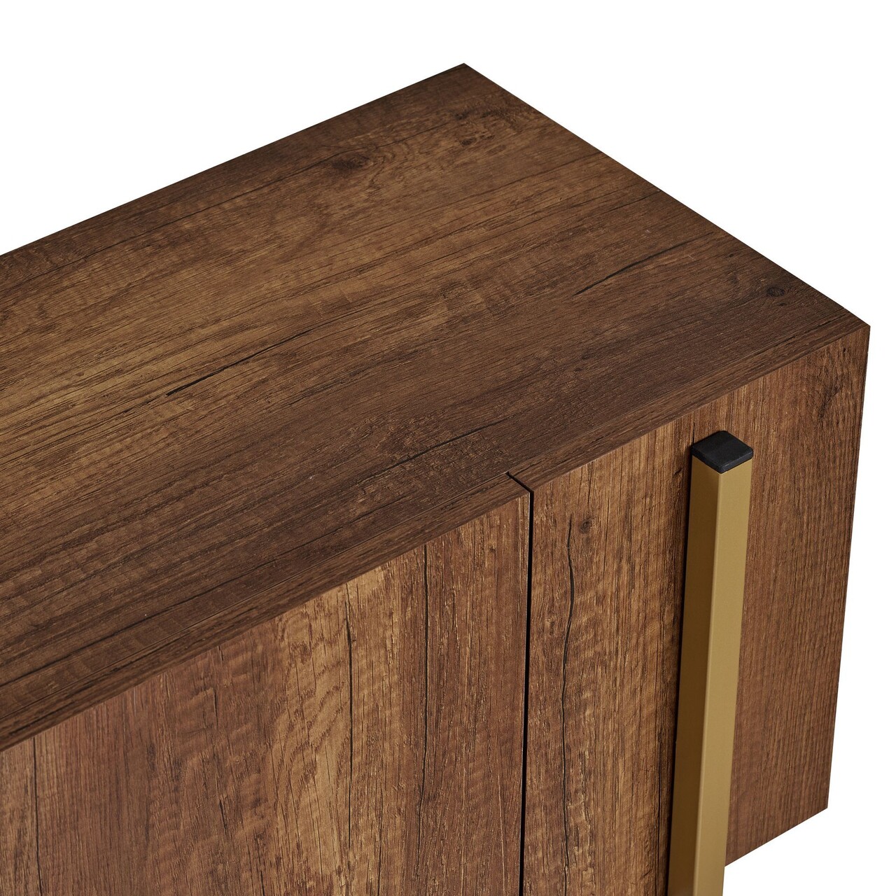 Comoda TV, Hanah Home, Nexus, 180x30x45 cm, Barok Walnut Gold - imagine 6