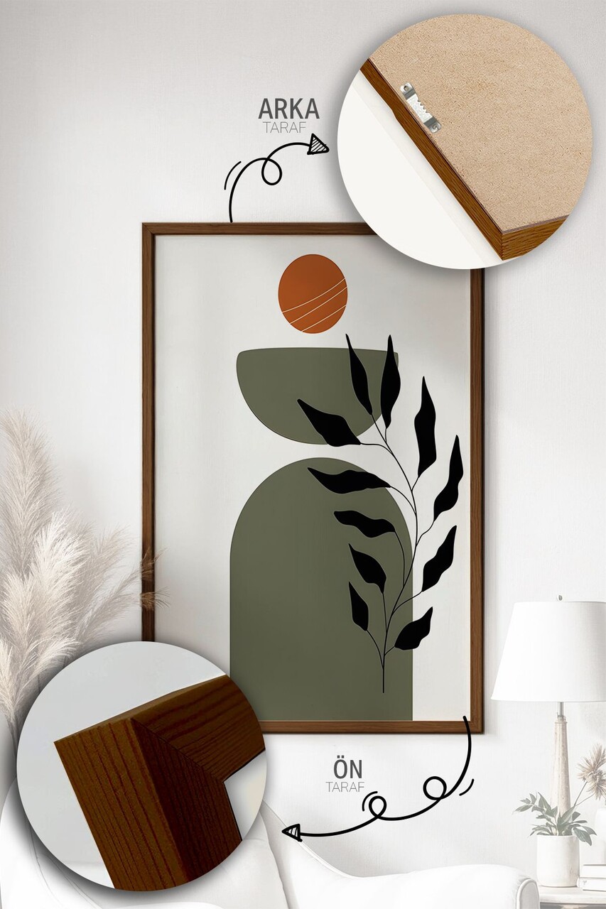 Set 3 tablouri decorative, Artvmodel6-Kahve, Vopsea: 100% MDF (grosime: 2,7 mm), Multicolor - view 2