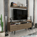Comoda TV, Retricy, Ola, 160x35x64.5 cm, PAL, Maro
