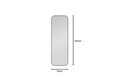 Oglinda Cheval, Hanah Home, Adel, 60x160x2.2 cm, Negru