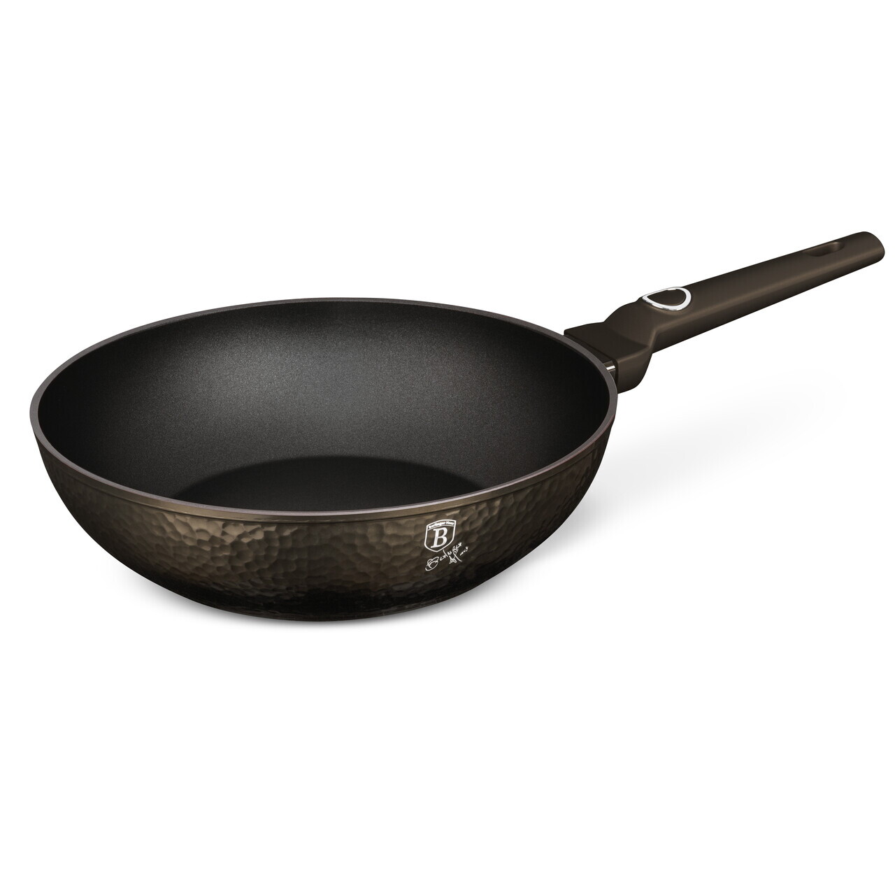 Tigaie Wok Berlinger Haus, Primal Gloss, 28 cm, 3.2 L, aluminiu forjat, negru - imagine 8