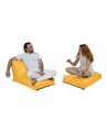 Fotoliu extensibil, Siesta, Ferndale Bean Bag, 55 - 180 cm, poliester impermeabil, galben