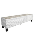 Comoda TV, Retricy, Lerze, 149.2x35x38 cm, PAL, Alb