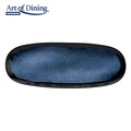Set 4 platouri Serenity, Heinner, 38x15 cm, ceramica, albastru/negru