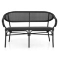 Bancheta pentru exterior, Café, 130 x 57 x 83 cm, negru