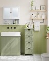 Dulap pentru baie, Vasaghle, Modern Style, 30x30x82 cm, MDF, verde