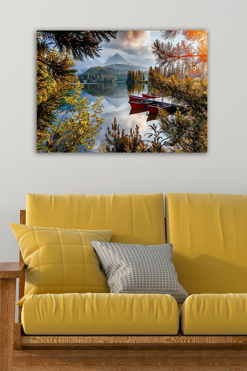 Tablou decorativ 1218371461-5070 Cadru: 100% LEMN (grosime: 3 cm) Multicolor