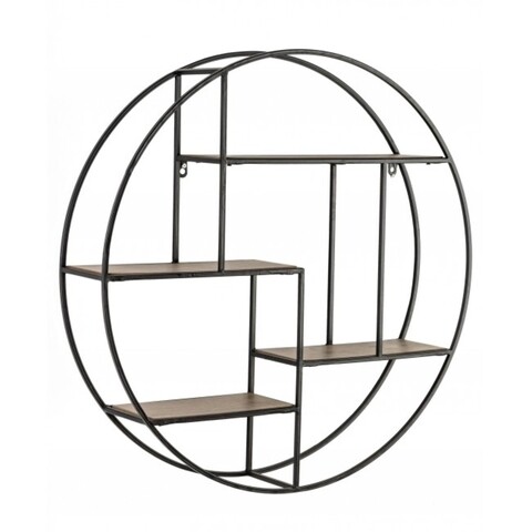 Raft de perete, shape, bizzotto, Ø70x15 cm, otel