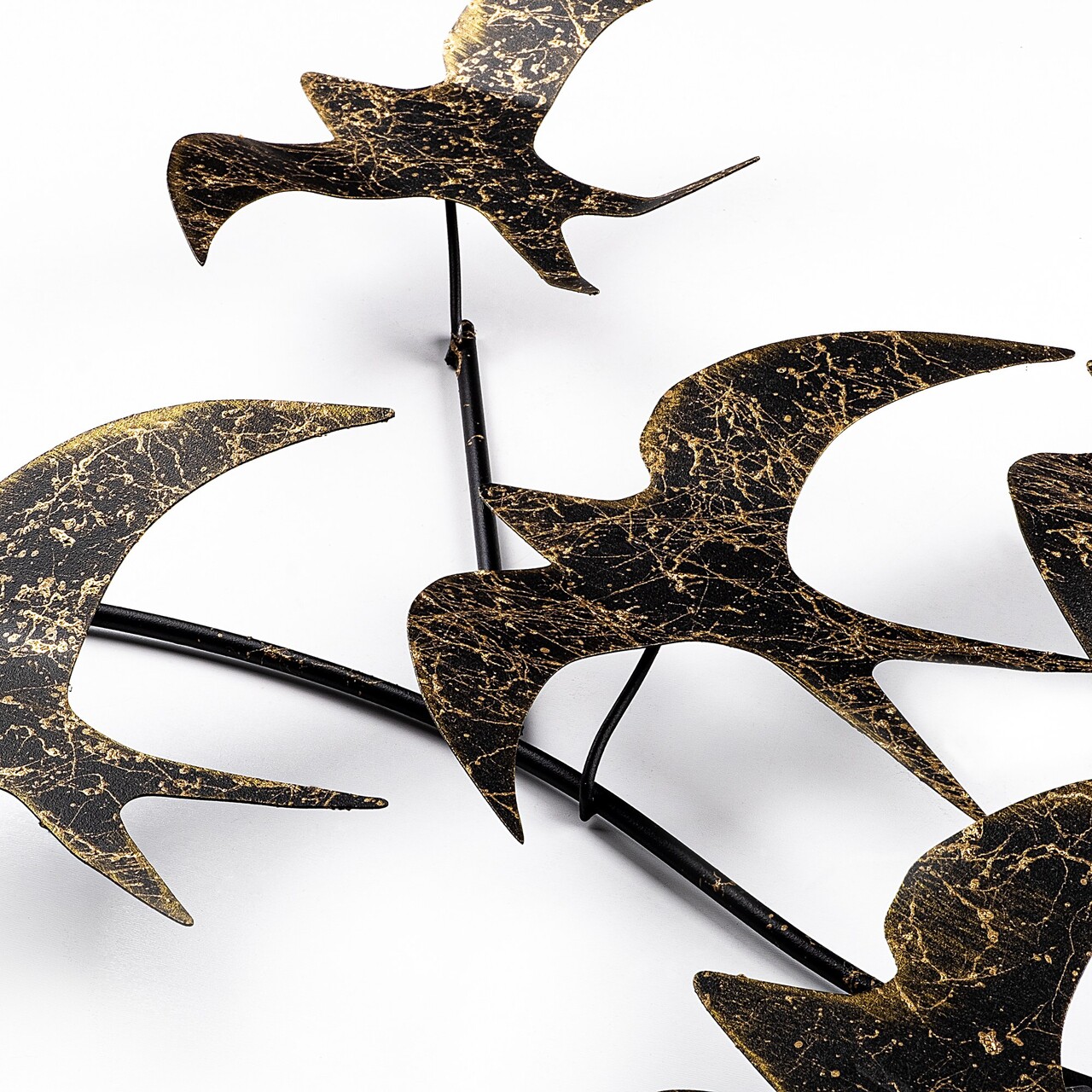 Decoratiune de perete, Flying Birds 1, Dimensiuni: 69 x 41 x 7 cm, Multicolor - view 5