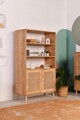 Corp biblioteca, Wolina, Hazeran Bookshelf, 40x90x58 cm, Lemn, Stejar