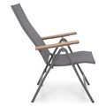 Scaun cu spatar inalt Cesano, 62x68x108 cm, gri