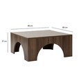 Masuta de cafea, Neostill, Collesium, 80x37x80 cm, PAL, Maro