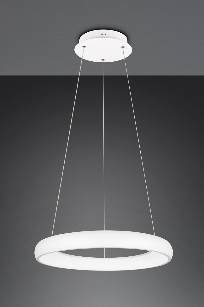 Lustra Cardona, TRIO, 62x150 cm, 38W, 1x SMD LED, metal, alb mat - 1 | YEO
