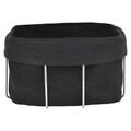 Cos pentru paine, Basket, 20 x 20 x 11 cm, inox/bumbac, negru