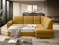 Coltar extensibil dreapta 3 locuri ELTAP, RT-45LO, Siber, 270x186x93 cm, lemn/poliester, galben