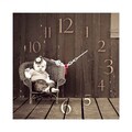 Ceas de perete, Msk-04, MDF, Dimensiune: 40 x 40 cm, Multicolor