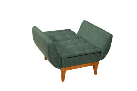 Set canapea extensibilă, Unique Design, 867UNQ1601, Lemn de carpen, Verde