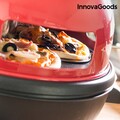 Cuptor electric pentru mini pizza cu carte de retete Presto, InnovaGoods, 700W, rosu/negru