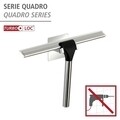 Suport autoadeziv pentru racleta, Wenko, Quadro Turbo-Loc®, 23 x 17.5 x 5 cm, inox/plastic