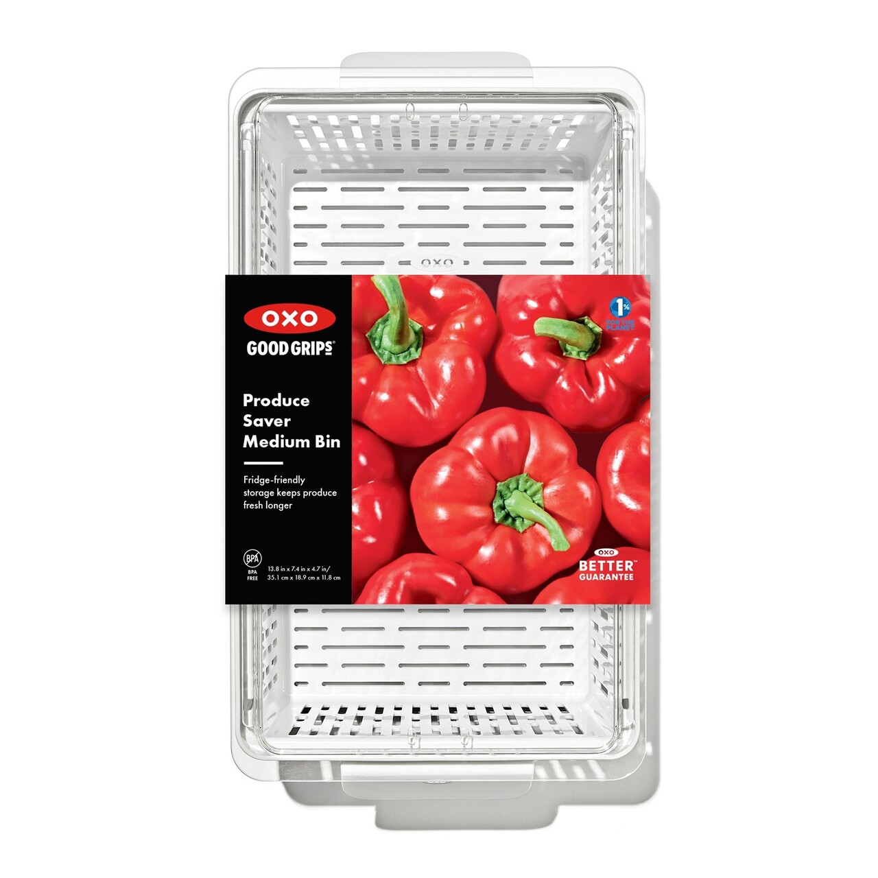 Recipient pentru pastrare legume, plastic, 35,1 x 18,9 x 11,8 cm, "Produce Saver" - OXO - imagine 15