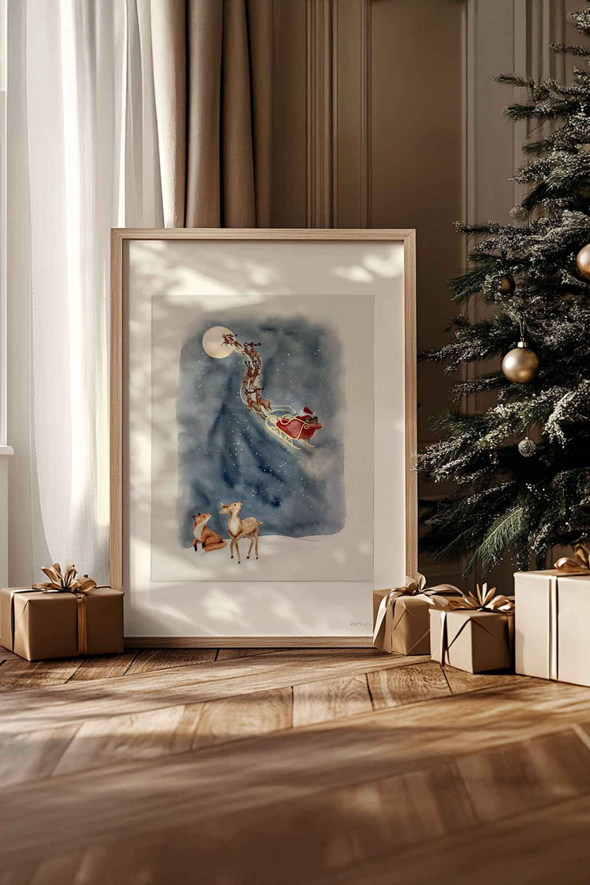 Tablou decorativ, Nwyearsngmdl105, MDF, Multicolor