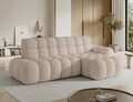 Coltar extensibil stanga 3 locuri ELTAP, Ceedro, 283x165x98 cm, lemn/poliester, bej
