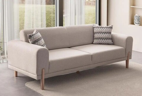 Canapea extensibila 3 locuri, Atelier del Sofa, 752EST1128, Frame: 70% HORNBEAM/30% MELAMINE COATED CHIPBOARD, Crem