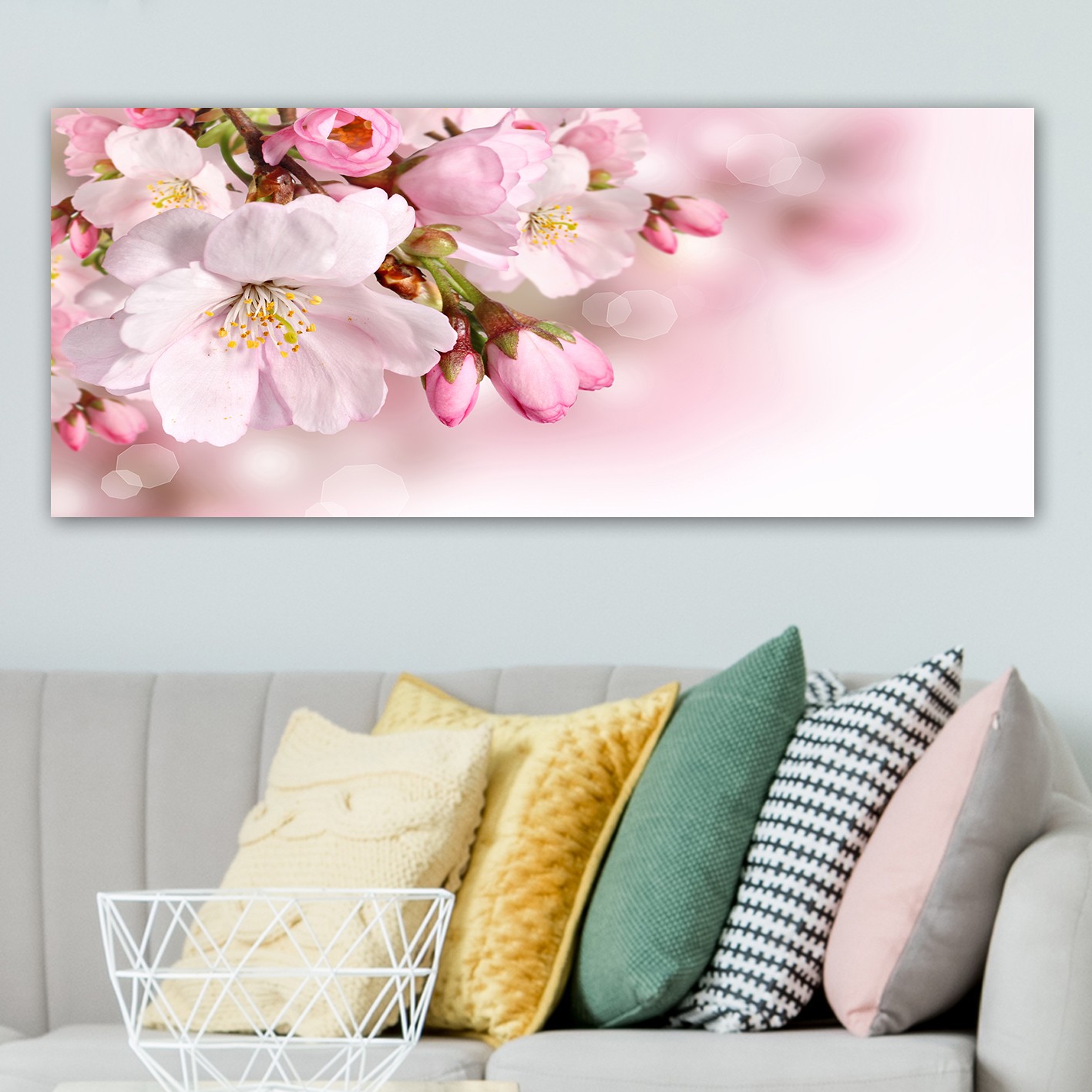 Tablou decorativ, YTY675792_50120, Canvas, Rama din lemn (grosime 3 cm), Multicolor