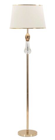 Lampadar Bratislava, Mauro Ferretti, 1 x E27, 40W, 45x165 cm, fier/sticla, auriu