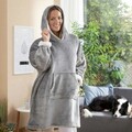 Patura tip hanorac cu maneci si gluga Swug, InnovaGoods, marime universala