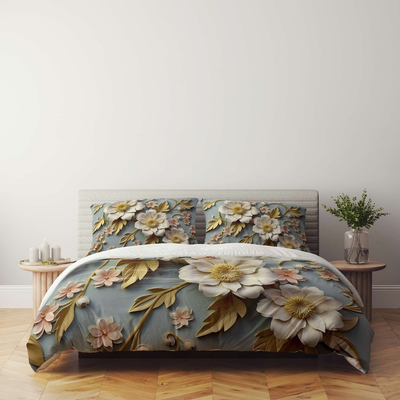 Set husă de pilotă dublă (FR), L'essentiel Maison, FLW_DVT25-14, Multicolor - view 3