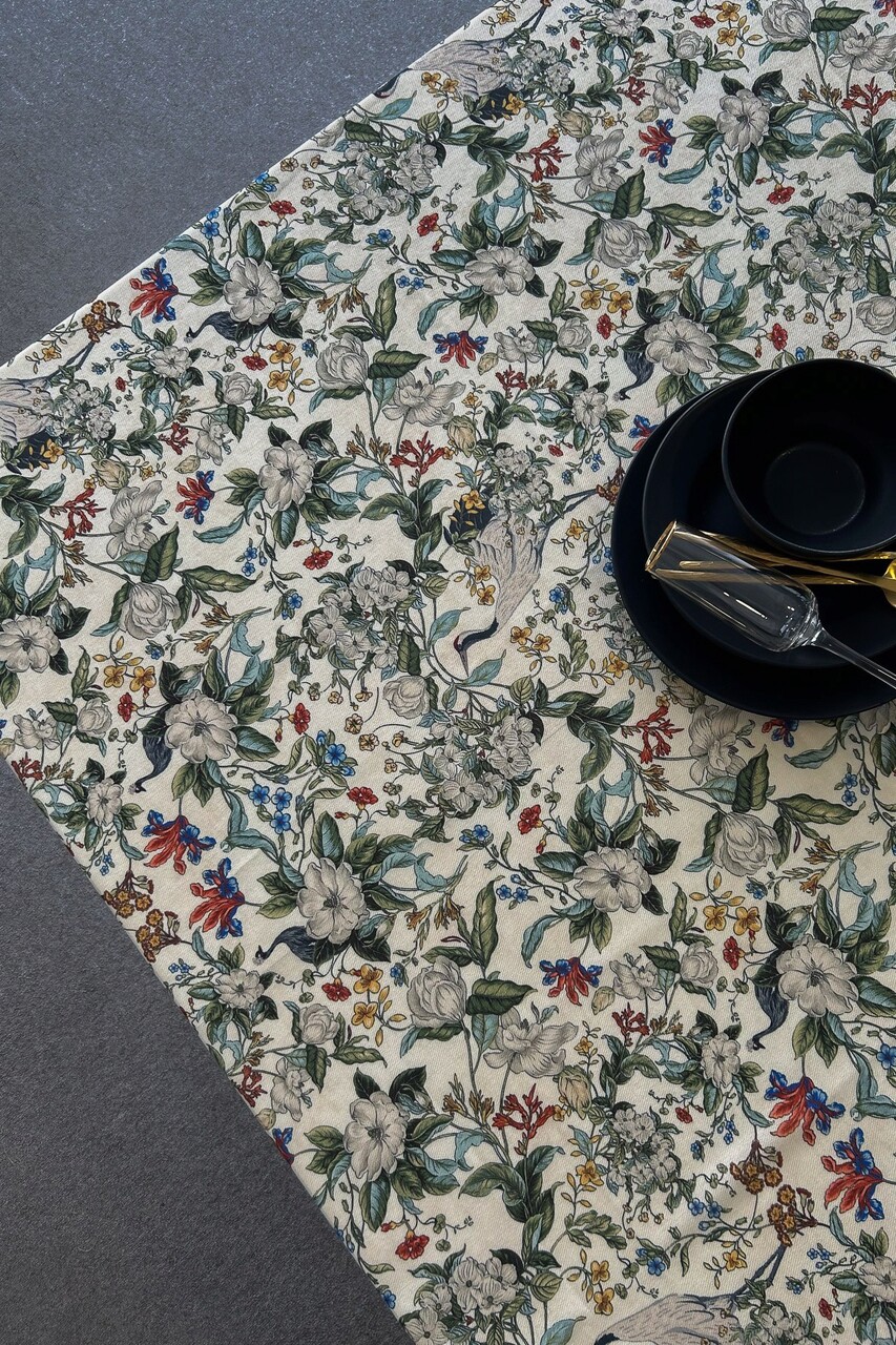 Fata de masa, SX - Kitchen, 626SRT1118, Poliester , Dimensiune: 160 x 260 cm (1 bucată), Bej - 1 | YEO