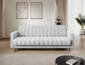 Canapea extensibila 3 locuri ELTAP, Roneyy, 212x89x86 cm, lemn/poliester, gri deschis
