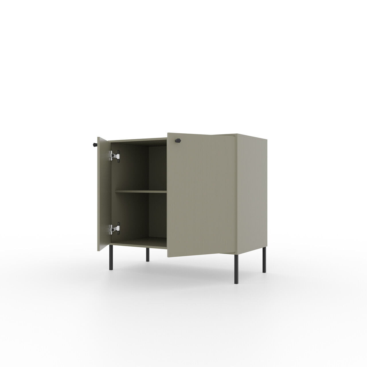Comoda ADRK, Tili 2D, 83.6x40.8x73.9 cm, PAL laminat, verde eucalipt — imaginea 4
