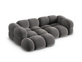 Coltar stanga 3 locuri, Loretto, Cosmopolitan Design, 250x147x68 cm, catifea, gri