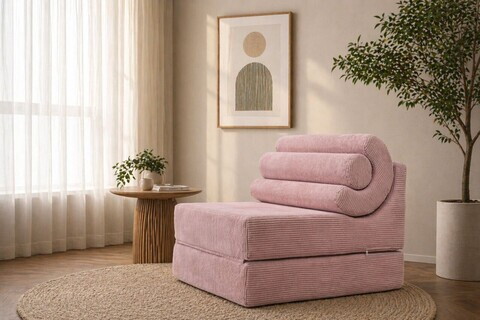 Fotoliu extensibil, Atelier del Sofa, 560ARE5300, Roz