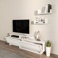 Comoda TV, Zena Home, Tammy, 180x54x36.8 cm, PAL, Alb