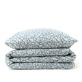 Lenjerie de pat King Size, Cordo, Homla, 3 piese, 200x220 cm, bumbac, albastru/alb