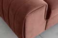 Canapea extensibila 3 locuri, ELTAP, SO-LAU-24NU, Laurence, 261x97x105 cm, lemn/poliester, roz