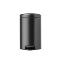 Cos de gunoi cu pedala, Brabantia, NewIcon, 12 L, 33.8x25.1x41.1 cm, otel, gri inchis