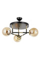 Lustra, Avonni, 683AVN1323, Metal, Negru
