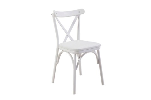 Set masă și scaune extensibile, Vella, Oliver, PAL, Alb