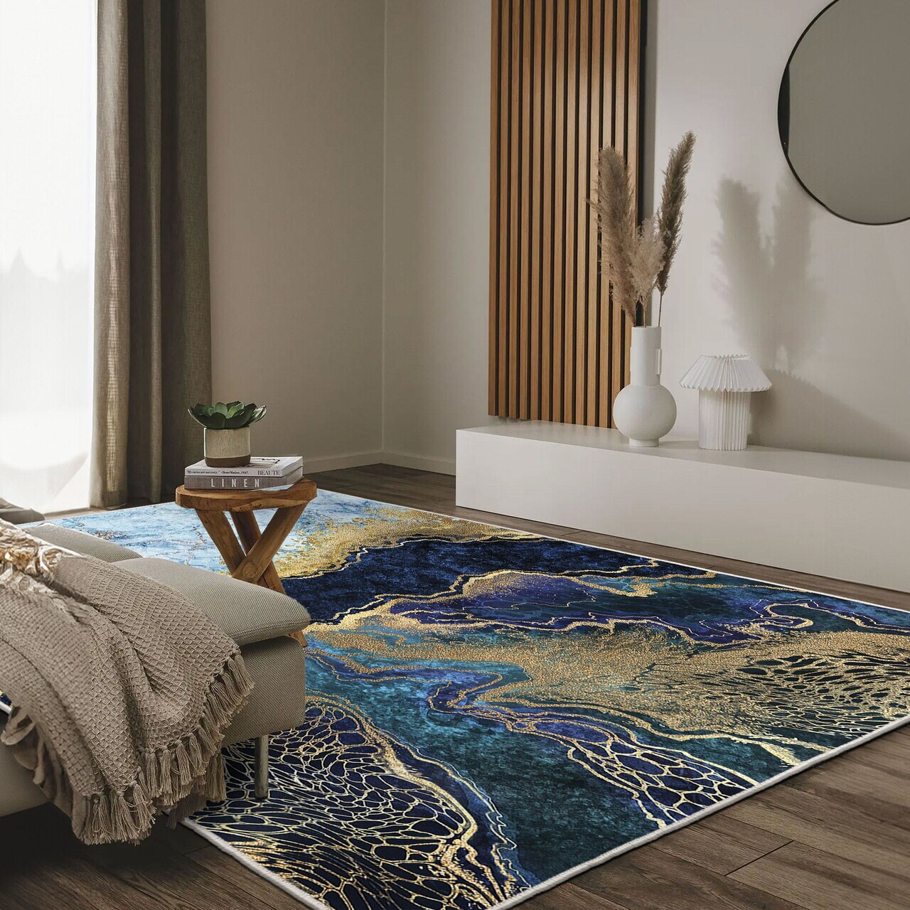 Covor Hmnt768 100x300 cm Poliester Multicolor