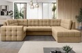 Coltar extensibil dreapta 5 locuri ELTAP, RT-09MO, Blewett, 299x198x82 cm, lemn/poliester, maro deschis