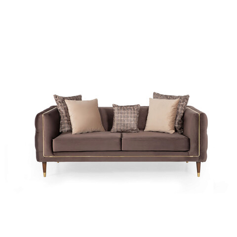Canapea 2 locuri, ndesign, 291nds1121, lemn, maro