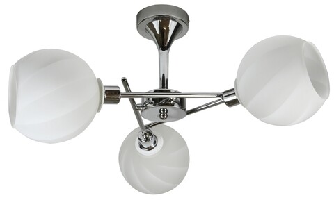 Lustra Raul, Candellux, 62 x 30 cm, 3 x E14, 40W, crom/alb