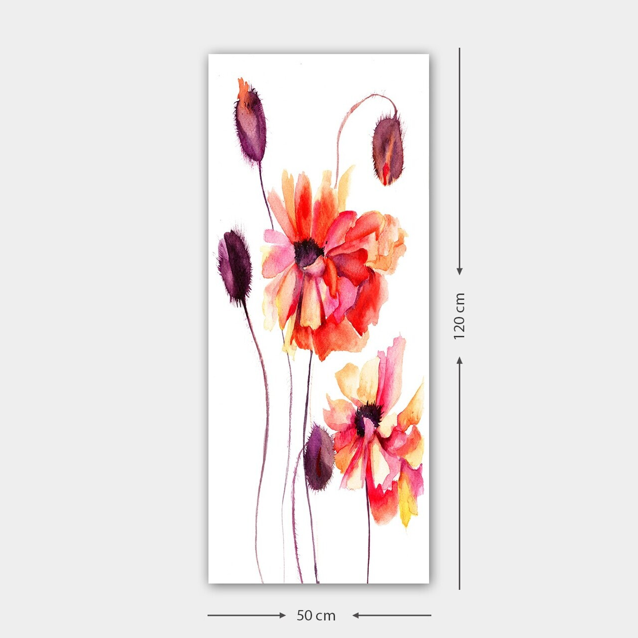 Tablou decorativ, DKY137530_50120, Canvas, Rama din lemn (grosime 3 cm), Multicolor — imaginea 3